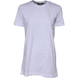 White Short Sleeves Crew Neck Top T-shirt