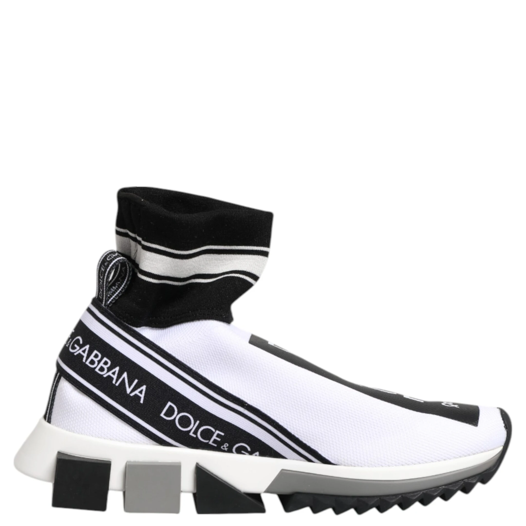 White Black Sorrento Socks Sneakers Shoes