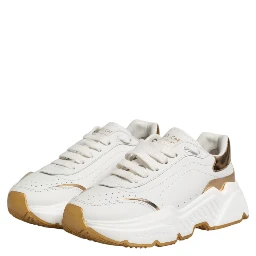 White Gold DAYMASTER Leather Sneakers Shoes