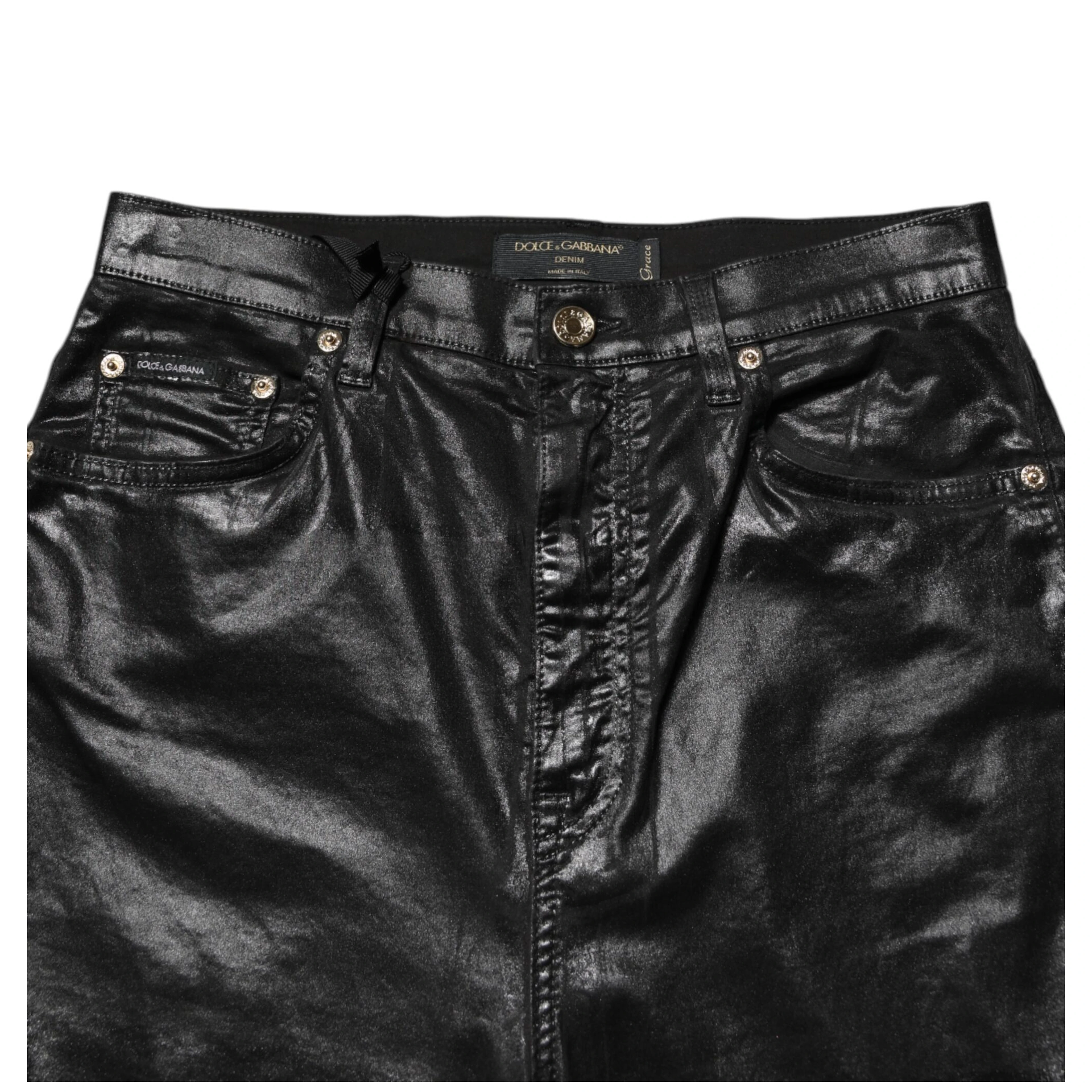 Black High Waist Skinny GRACE Denim Jeans