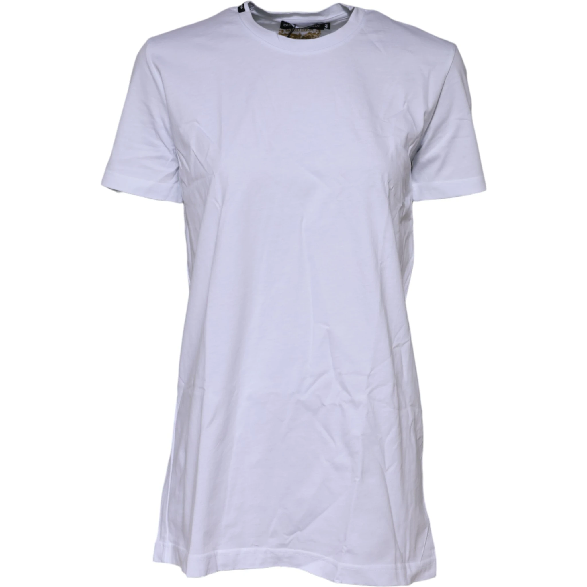 White Short Sleeves Crew Neck Top T-shirt