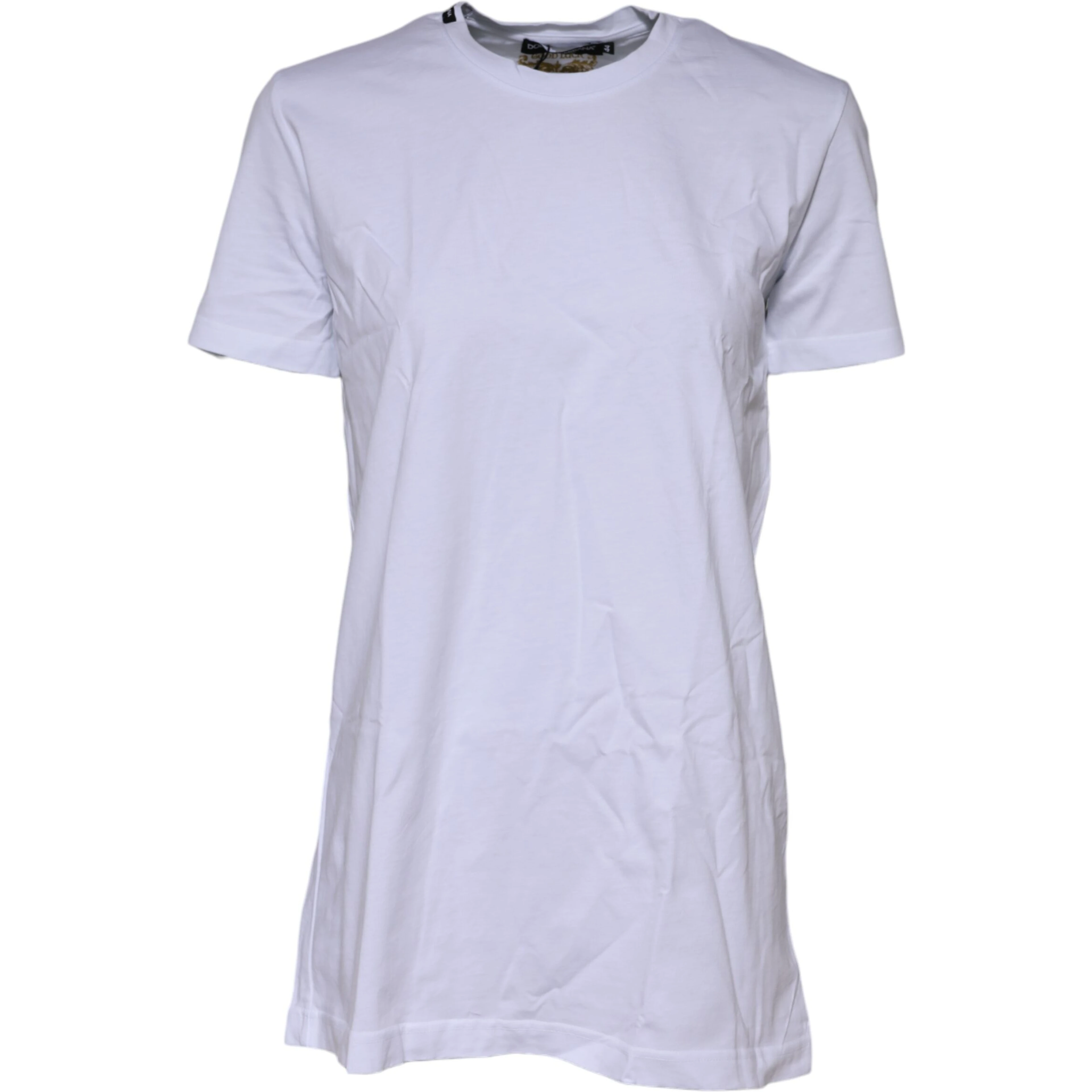 White Short Sleeves Crew Neck Top T-shirt