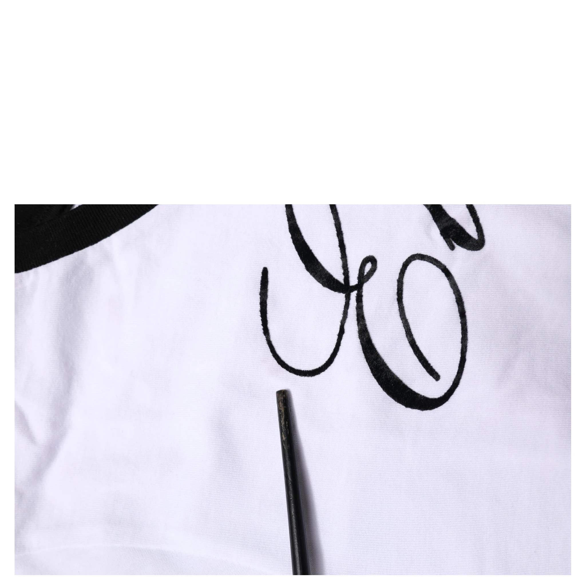 White Eleganza Cotton Crew Neck Tee T-shirt