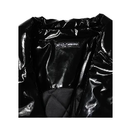 Polyester Black Quilted Puffer Coat  Jacket