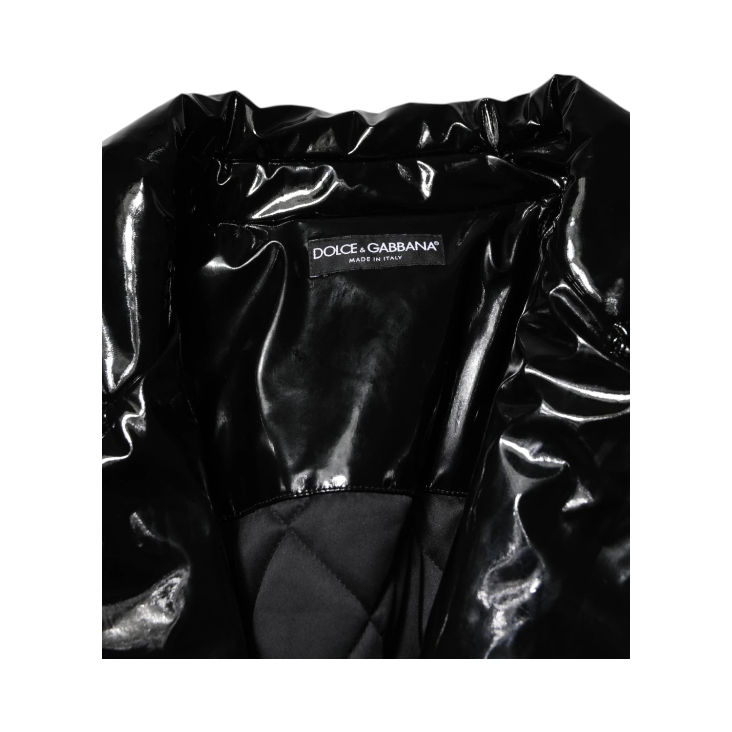 Polyester Black Quilted Puffer Coat  Jacket