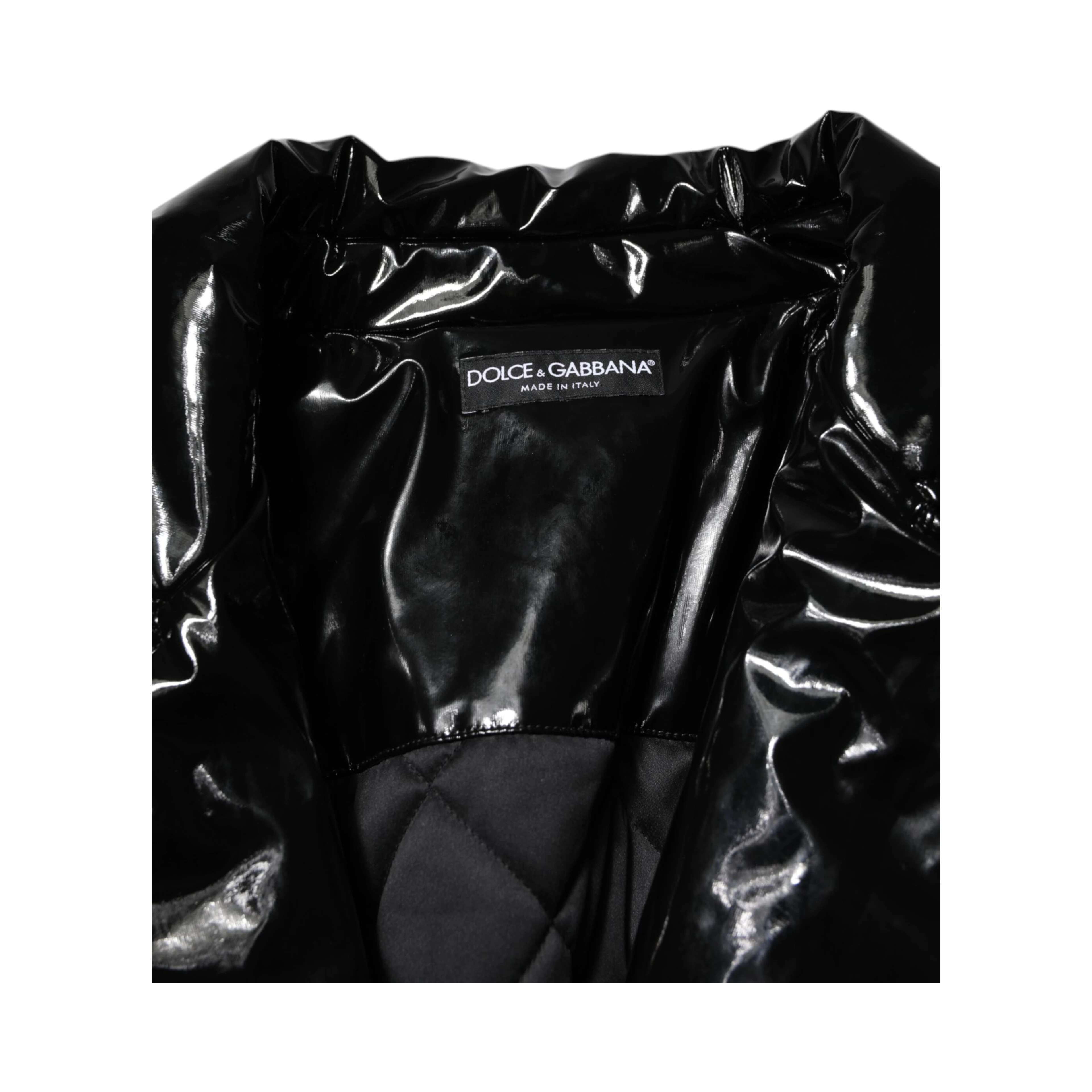 Polyester Black Quilted Puffer Coat  Jacket