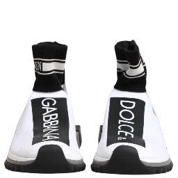 White Black Sorrento Socks Sneakers Shoes
