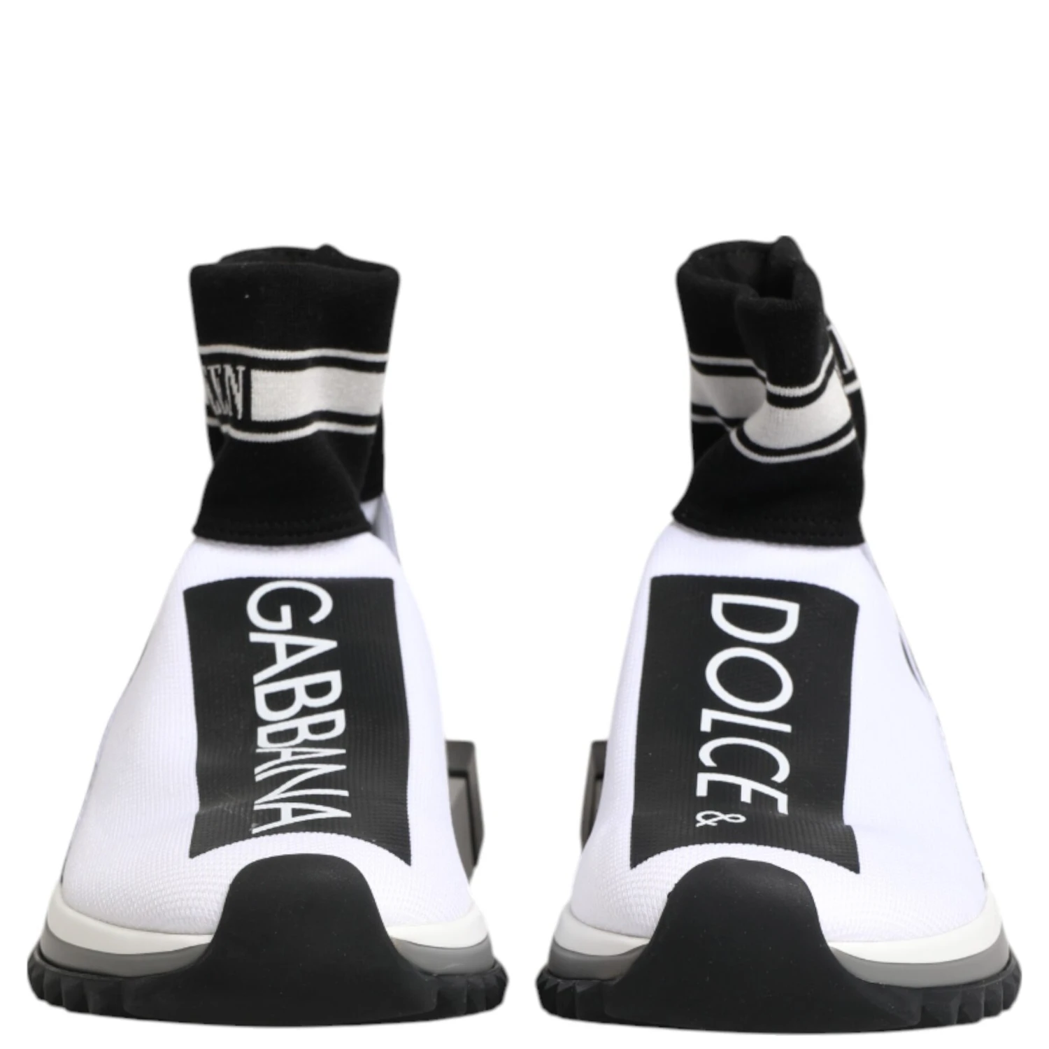 White Black Sorrento Socks Sneakers Shoes