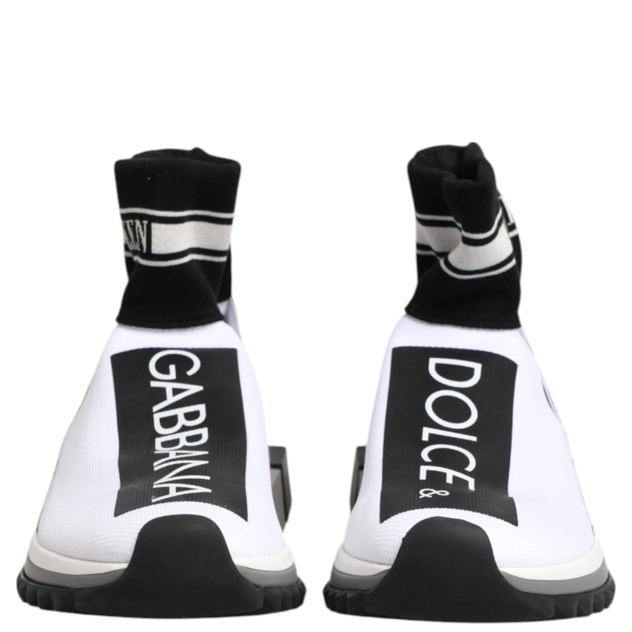 White Black Sorrento Socks Sneakers Shoes