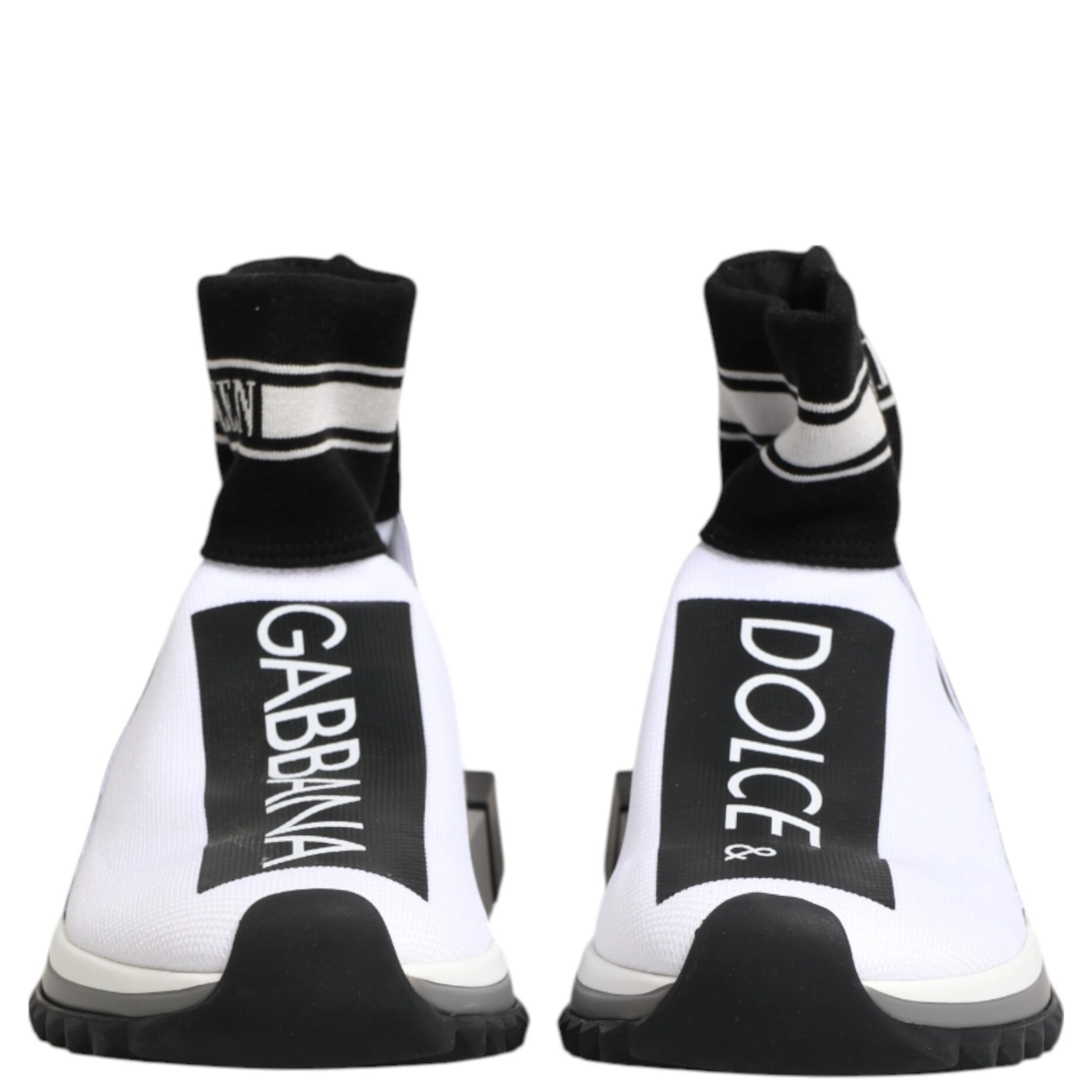 White Black Sorrento Socks Sneakers Shoes