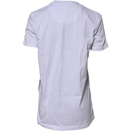White Short Sleeves Crew Neck Top T-shirt