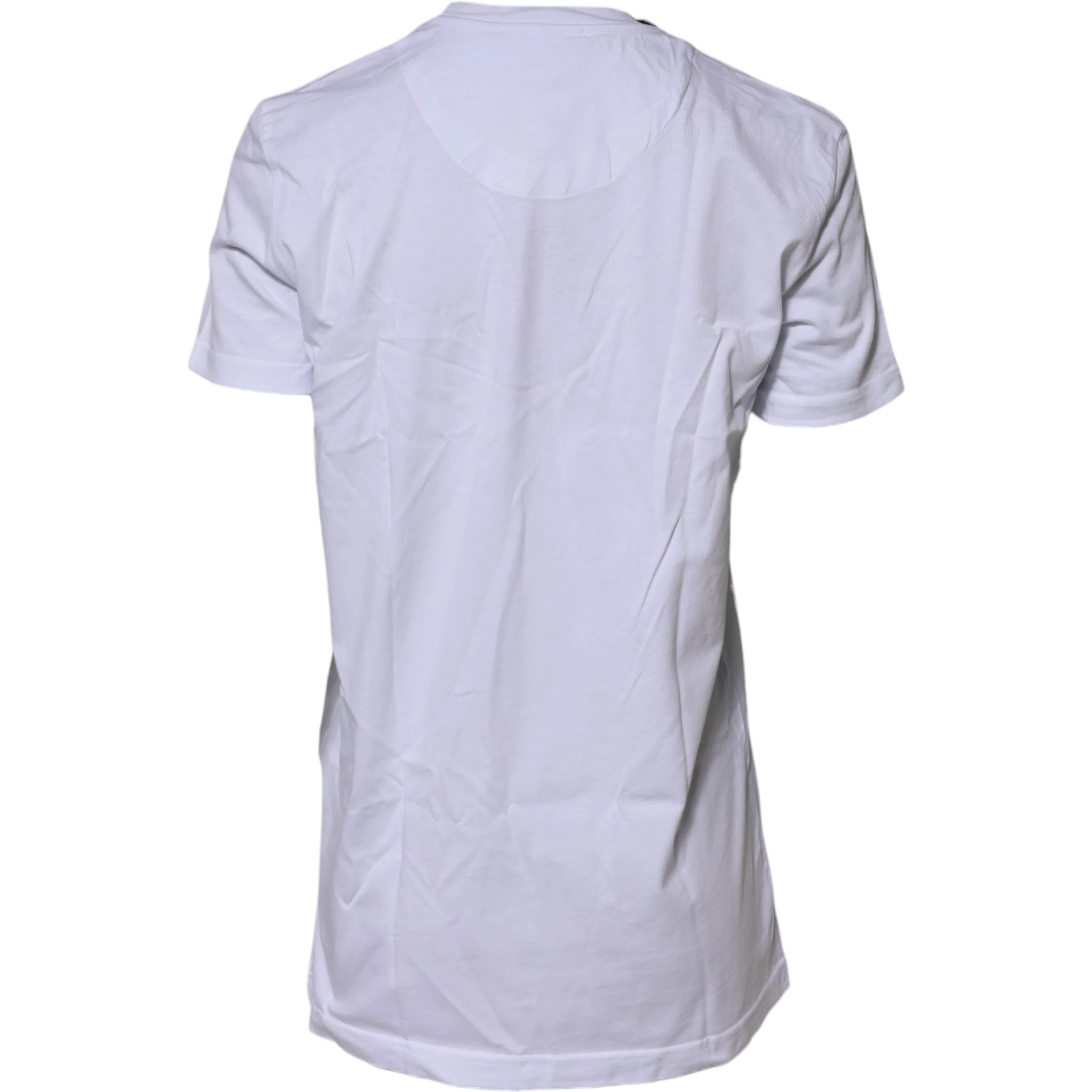 White Short Sleeves Crew Neck Top T-shirt