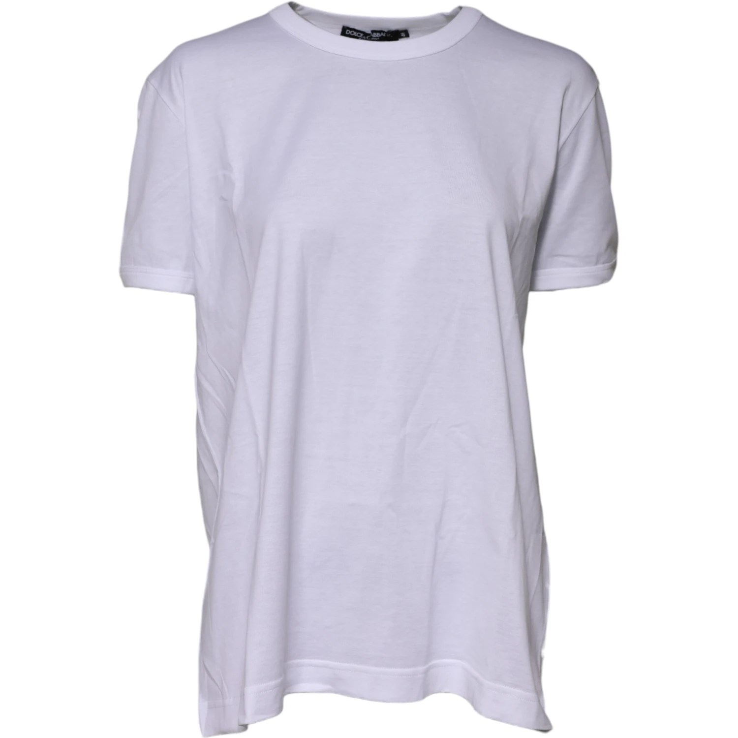 White Cotton Goodluck 2022 Crew Neck T-shirt