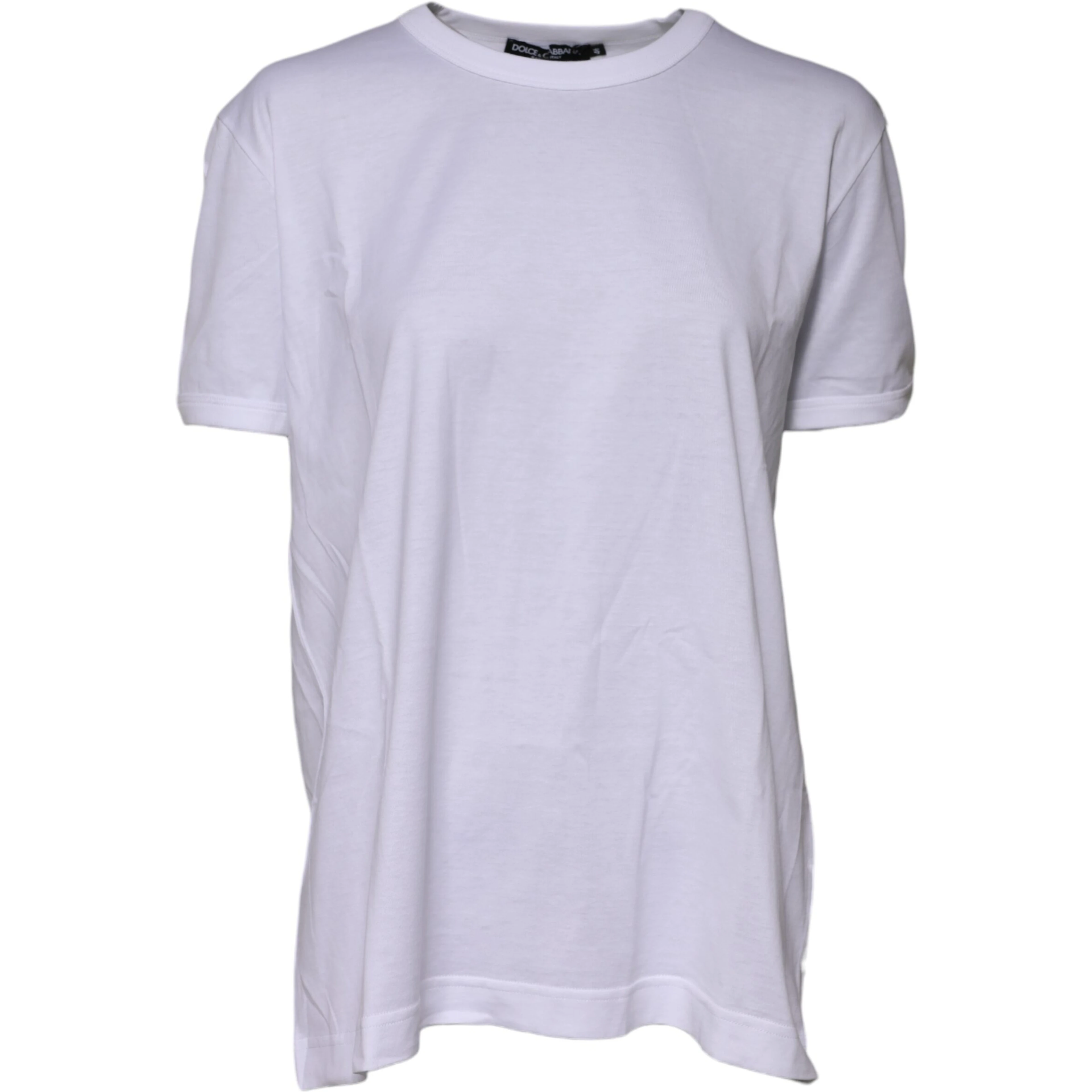 White Cotton Goodluck 2022 Crew Neck T-shirt