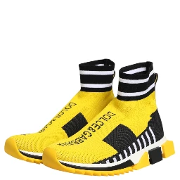 Yellow Black Sorrento Socks Sneakers Shoes