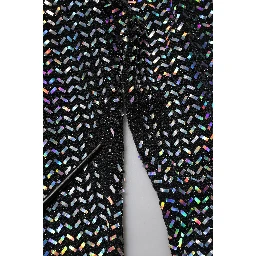 Multicolor Sequined Leggings Trouser Pants