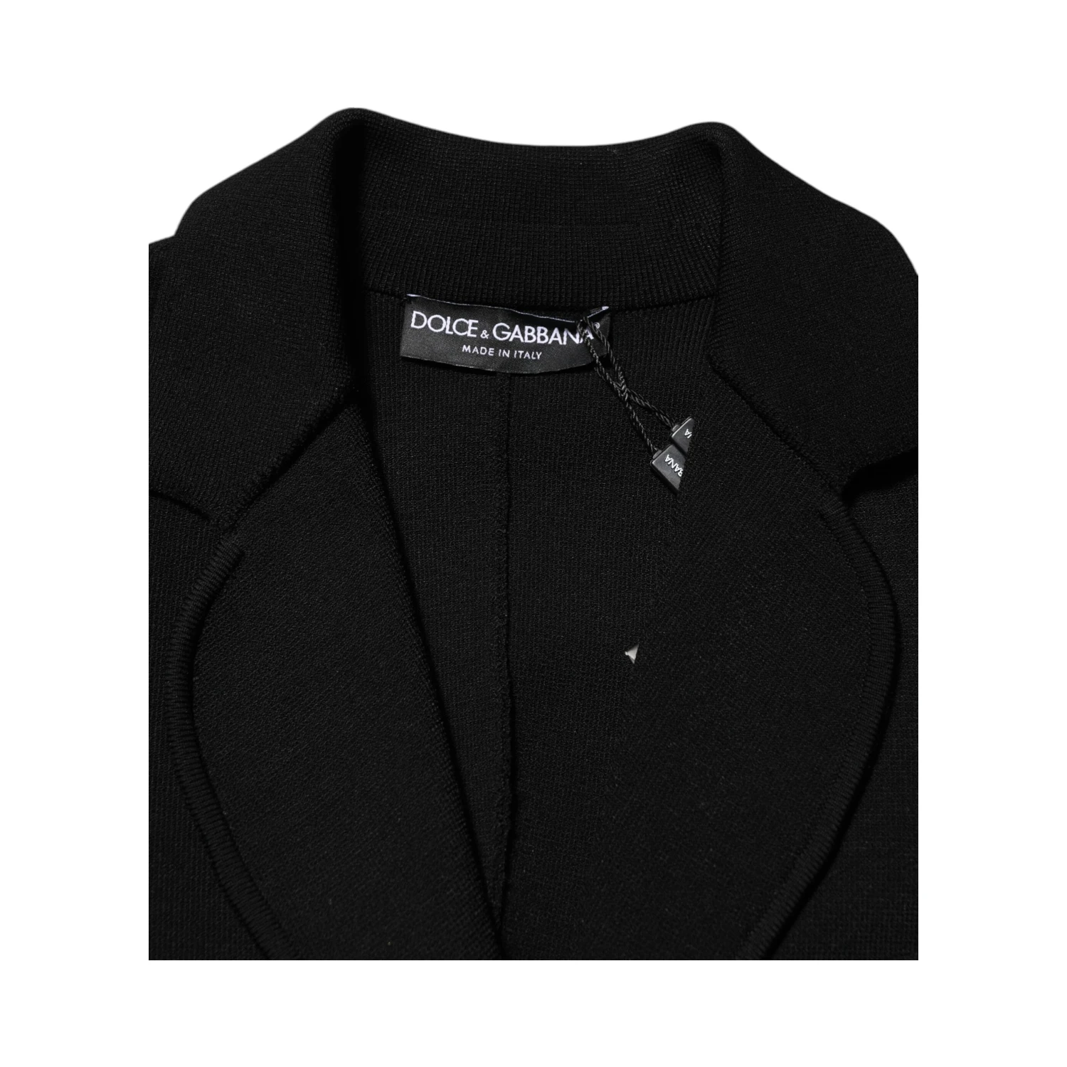 Black Viscose Single Breasted Blazer Jacket