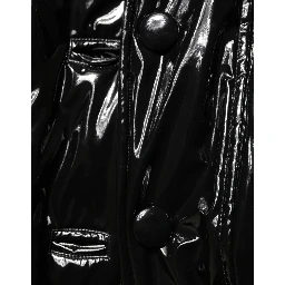 Polyester Black Quilted Puffer Coat  Jacket