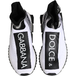 White Black Sorrento Socks Sneakers Shoes