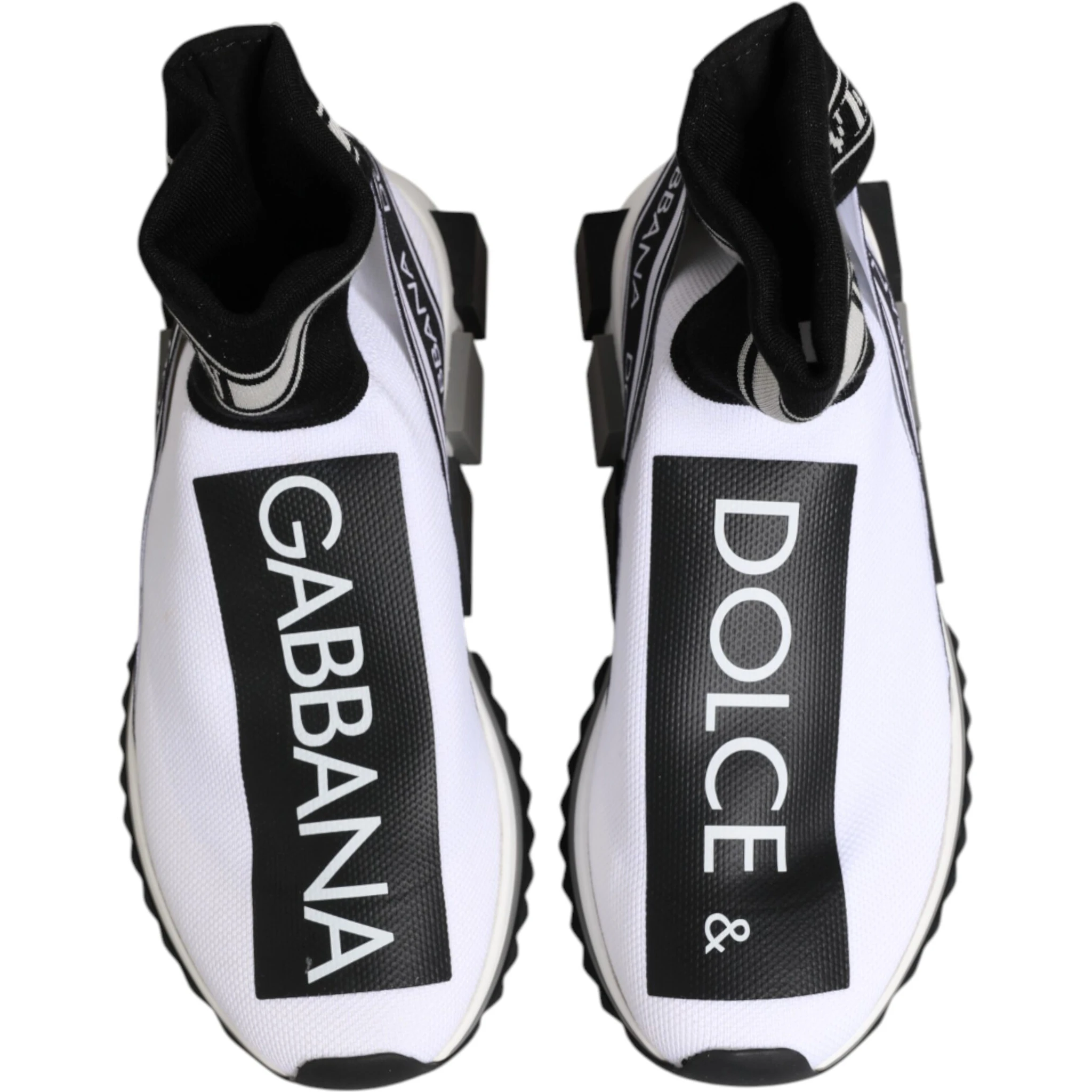 White Black Sorrento Socks Sneakers Shoes
