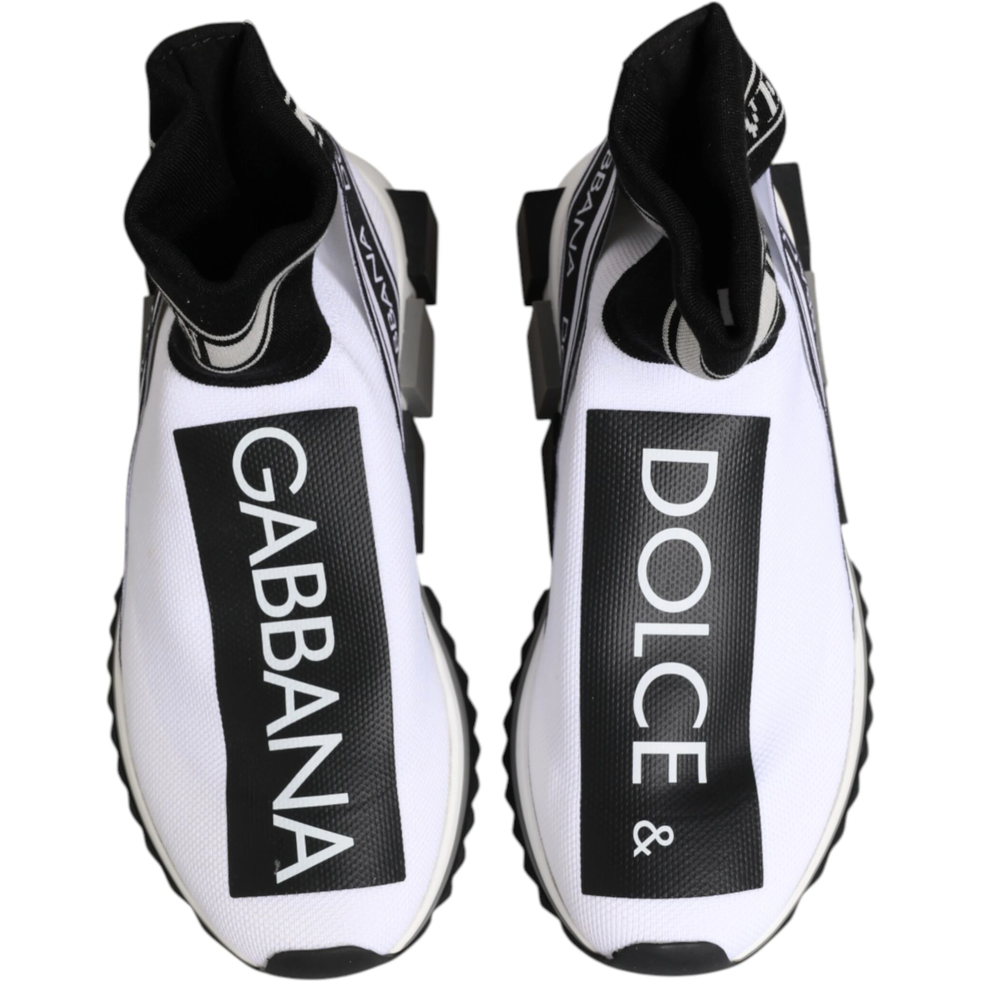 White Black Sorrento Socks Sneakers Shoes
