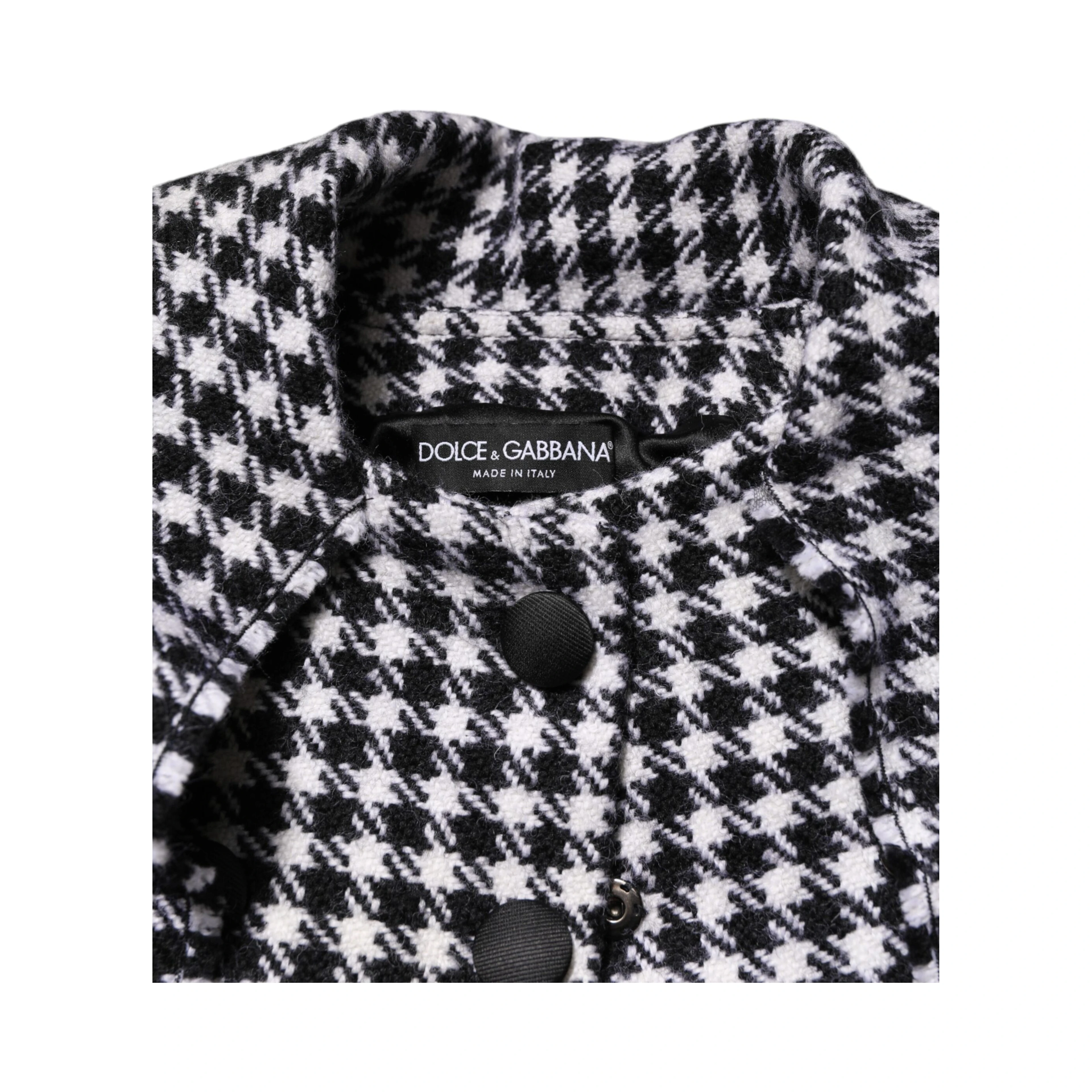 Multicolor Wool Monochrome Patterned Jacket