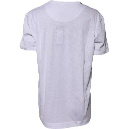 White Cotton Goodluck 2022 Crew Neck T-shirt