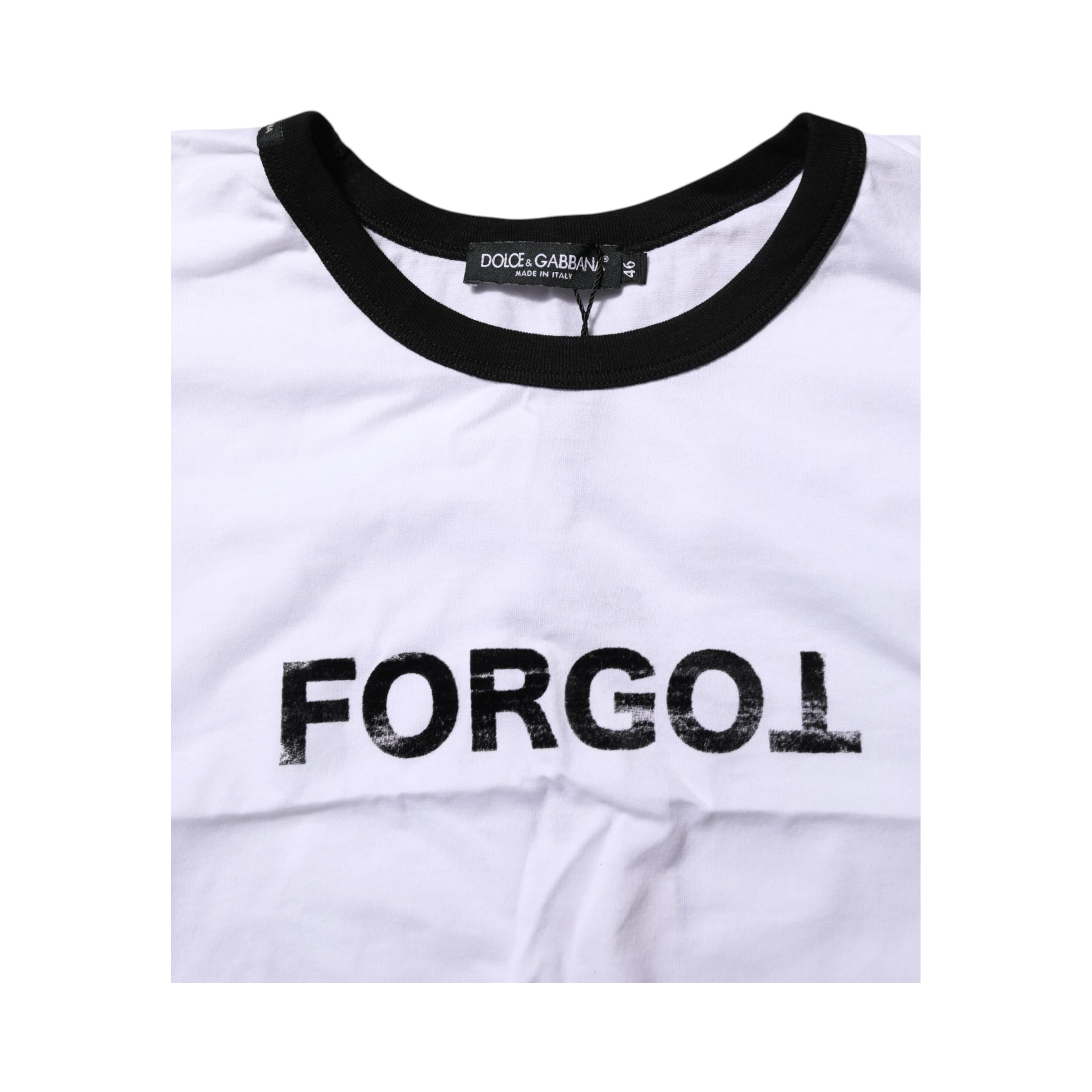 White Cotton Crew Neck Cropped Top T-shirt
