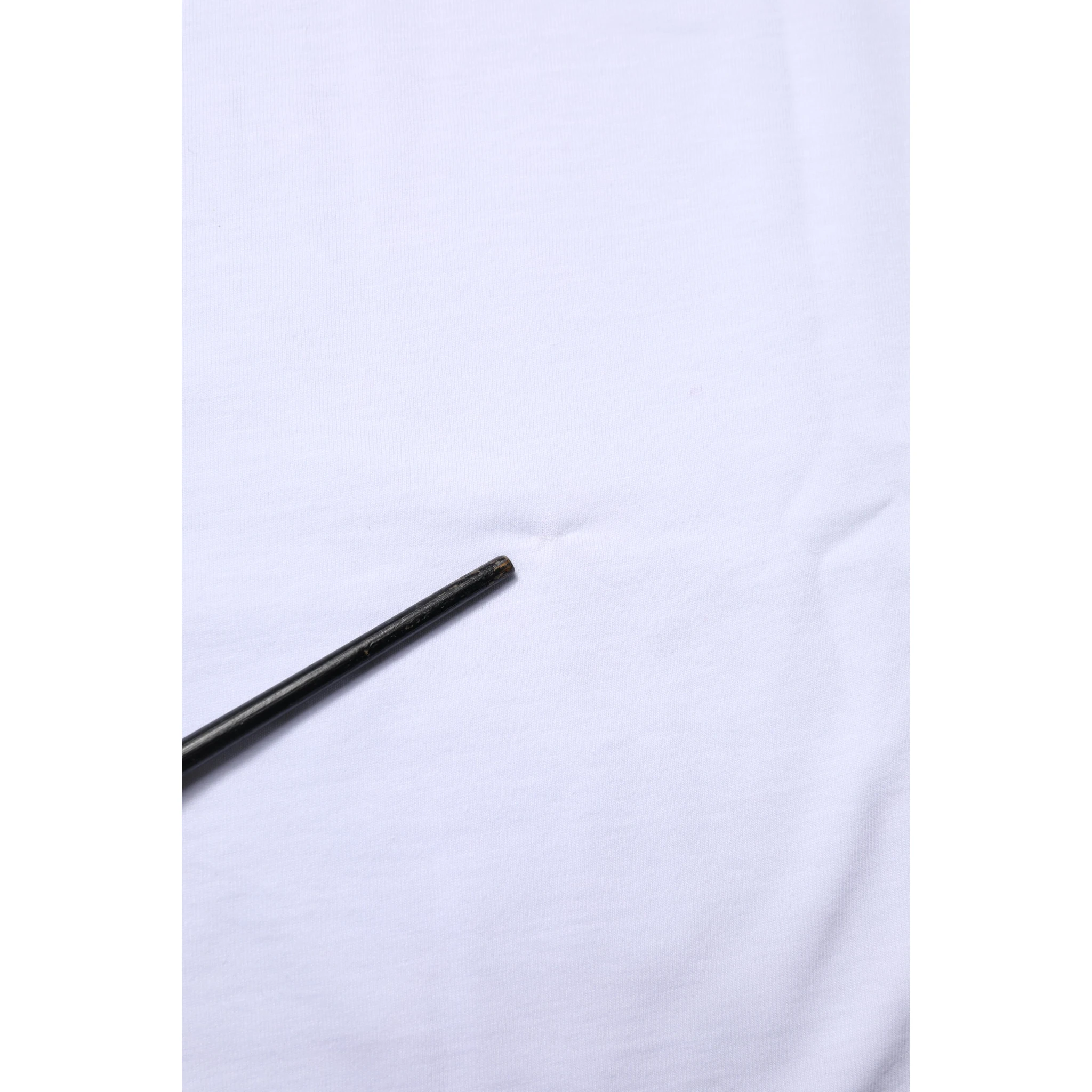 White Cotton Goodluck 2023 Crew Neck T-shirt