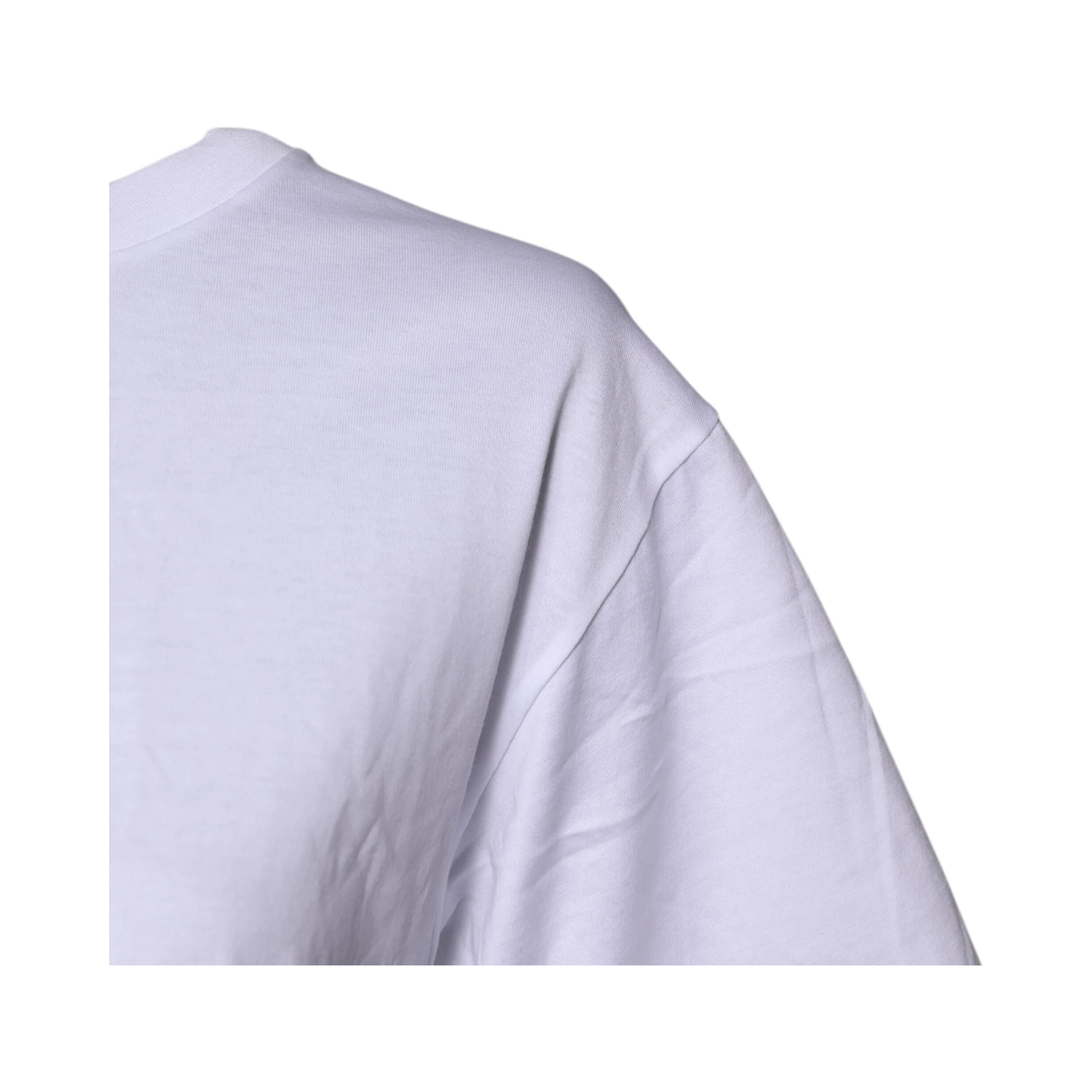 White Short Sleeves DG Logo Print Top T-shirt