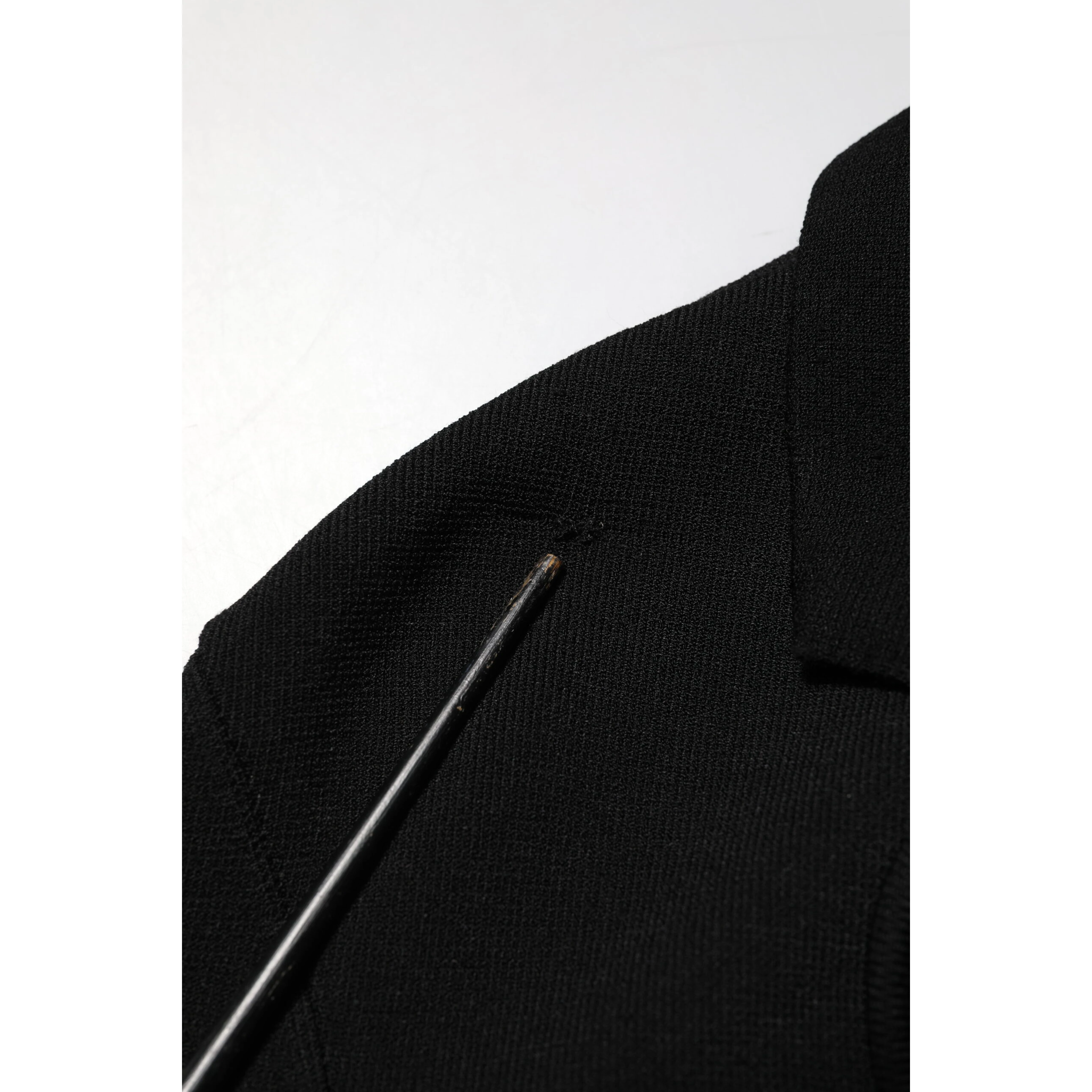 Black Viscose Single Breasted Blazer Jacket