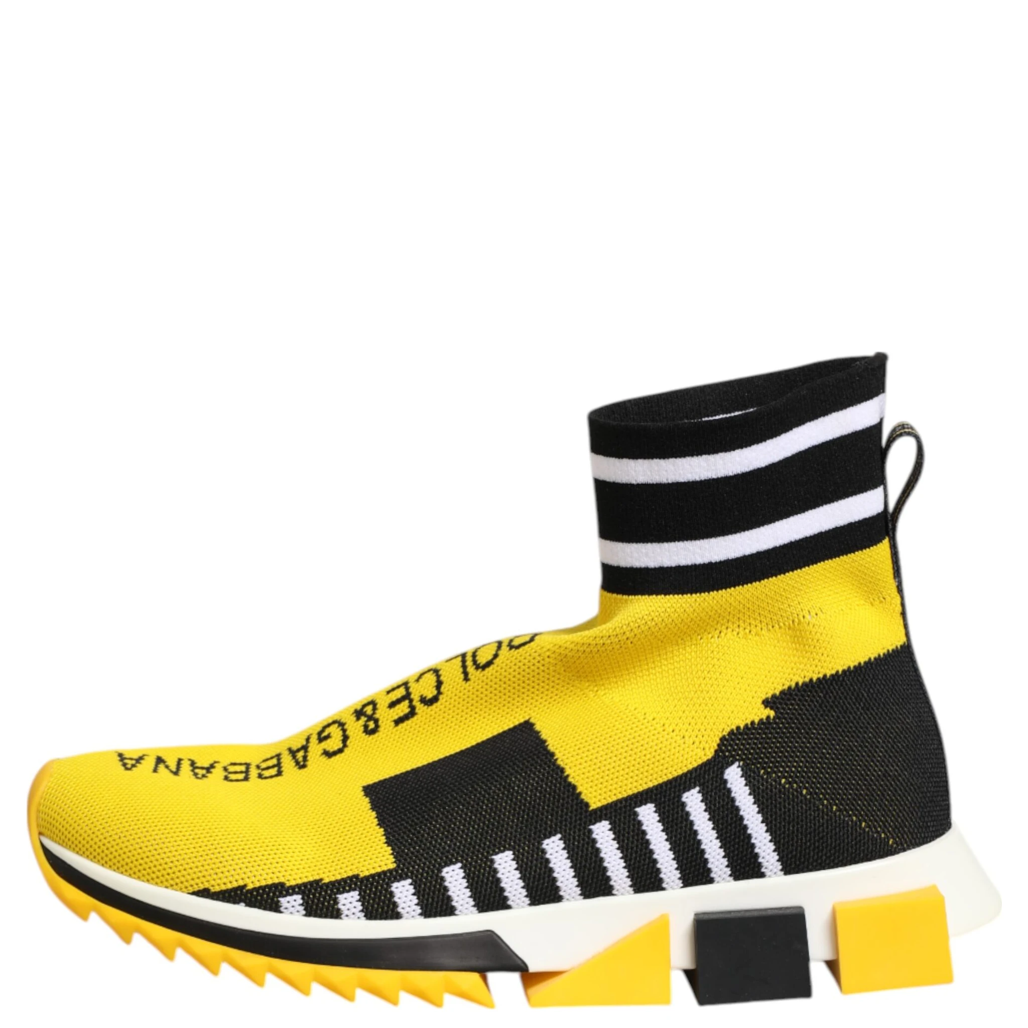 Yellow Black Sorrento Socks Sneakers Shoes