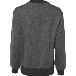 Gray DG Logo Embroidered Pullover Sweater