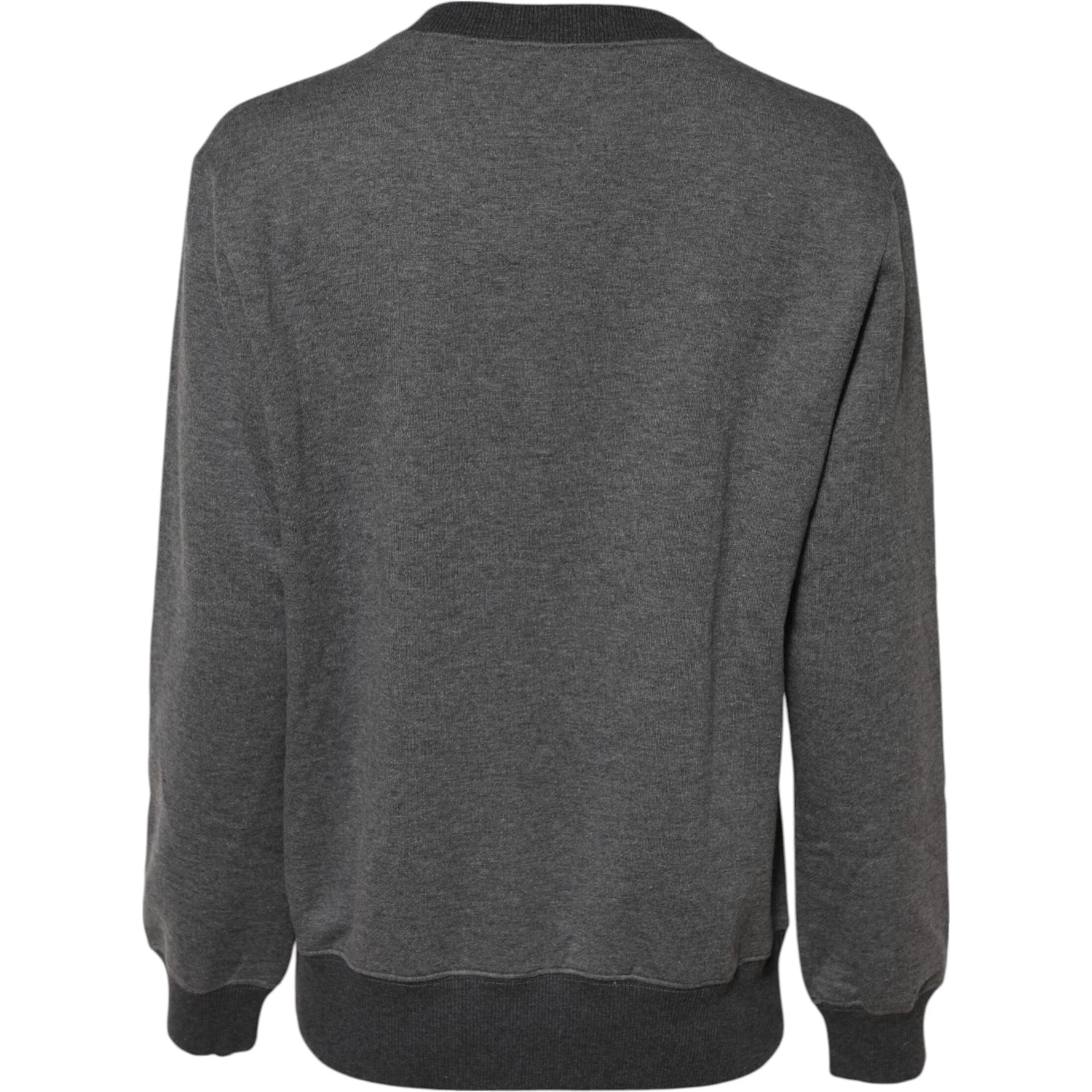Gray DG Logo Embroidered Pullover Sweater