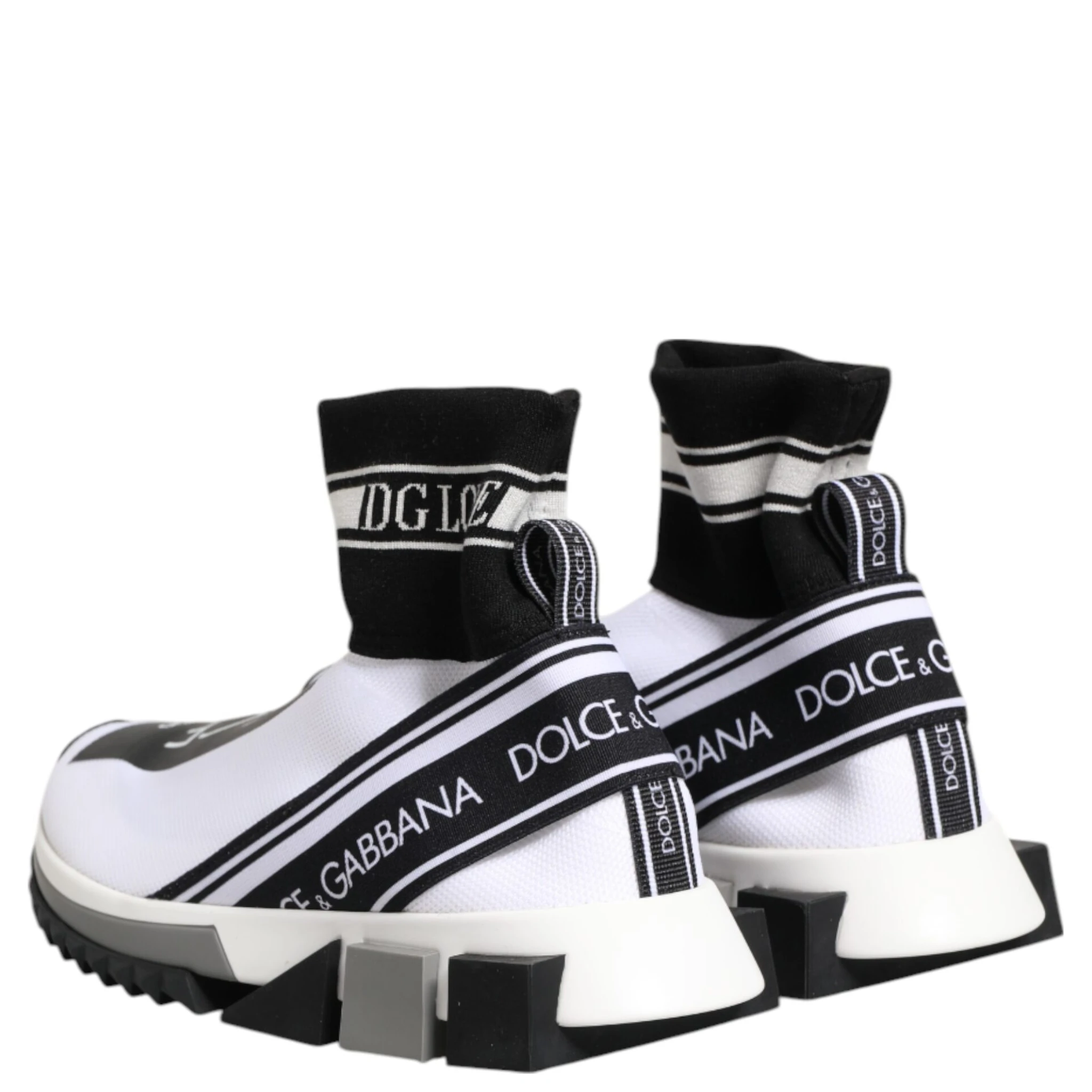 White Black Sorrento Socks Sneakers Shoes