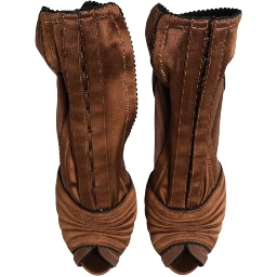 Brown Bette High Heeled Ankle Boots Shoes