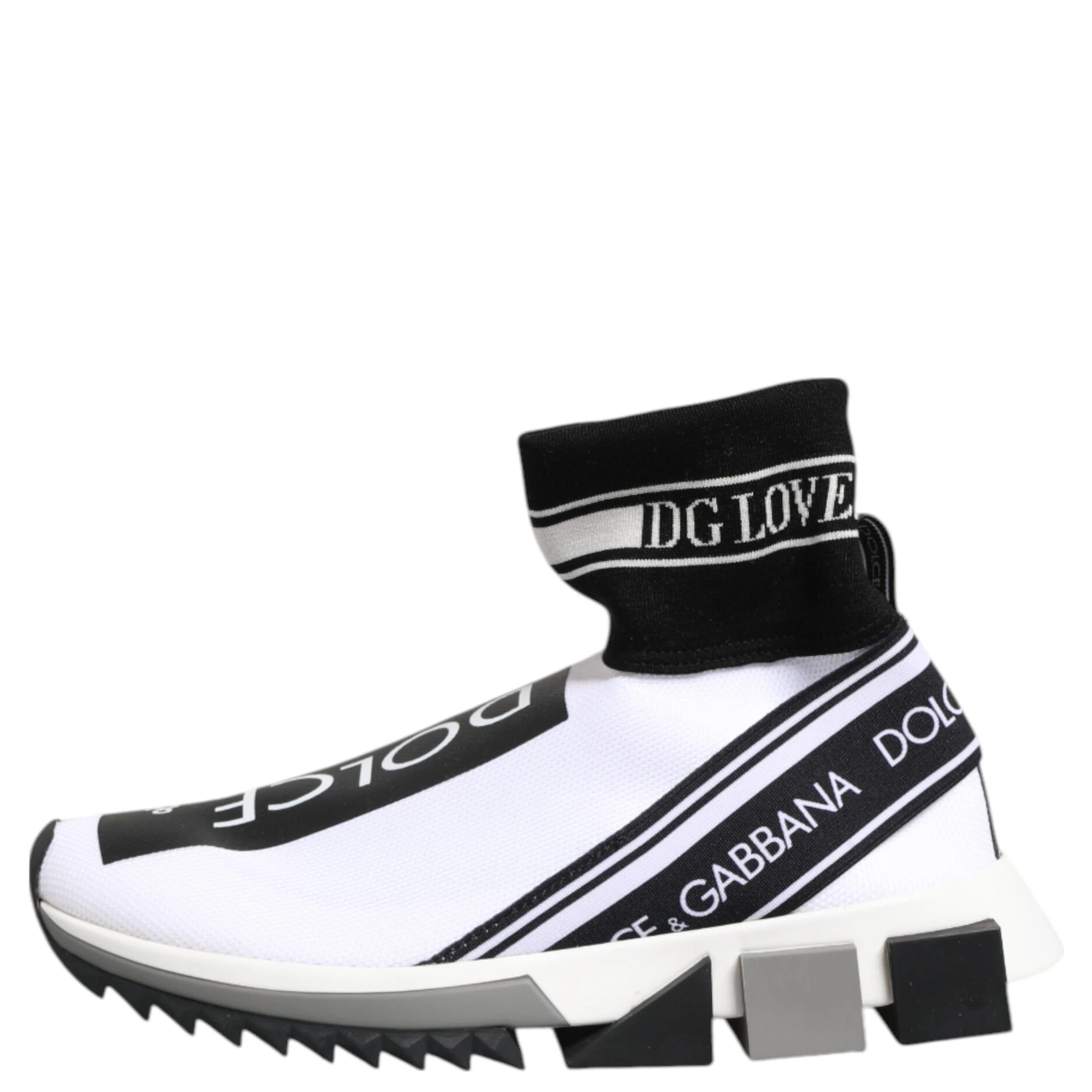 White Black Sorrento Socks Sneakers Shoes