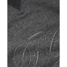 Gray DG Logo Embroidered Pullover Sweater