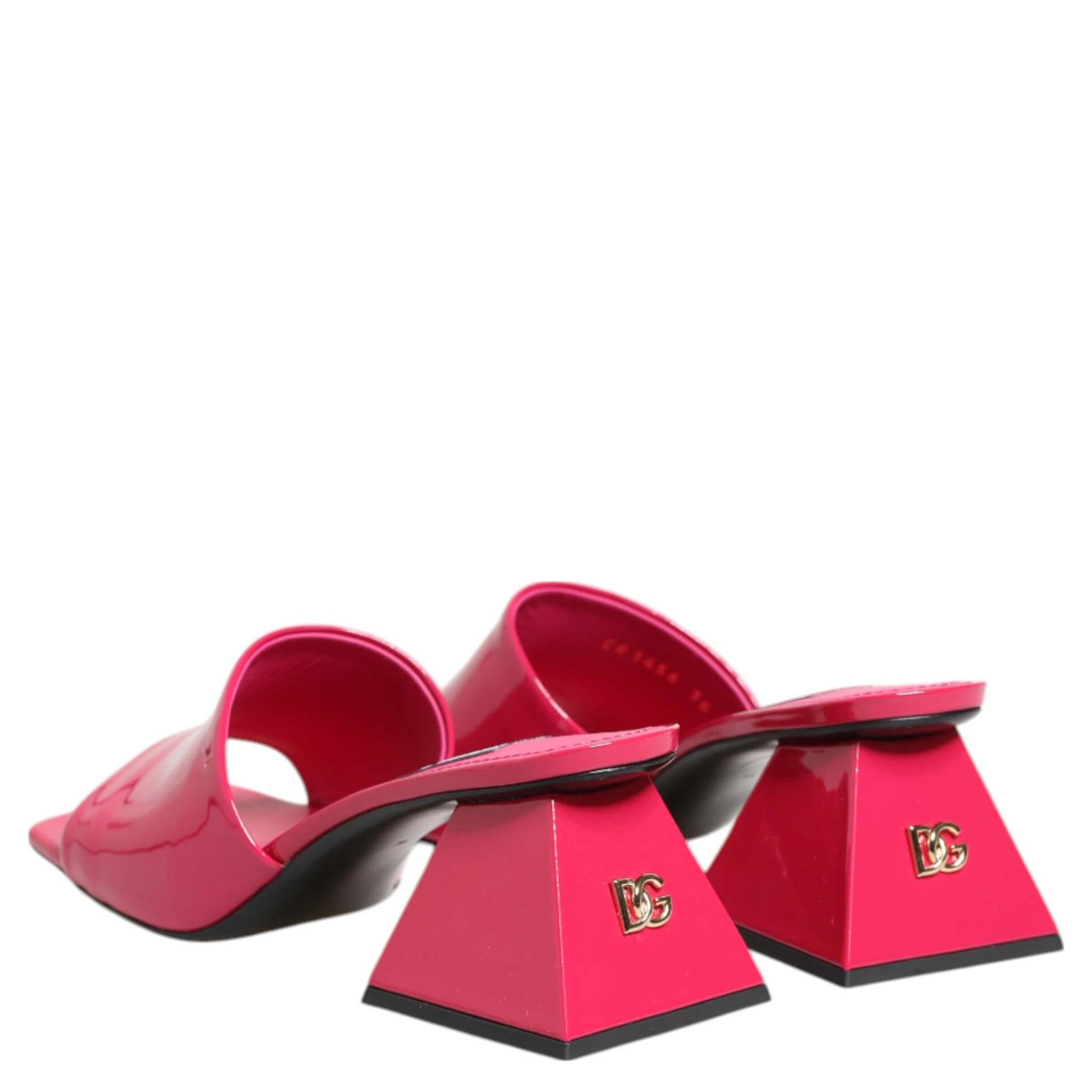 Pink Open Toe Block Heel Mules Sandals Shoes