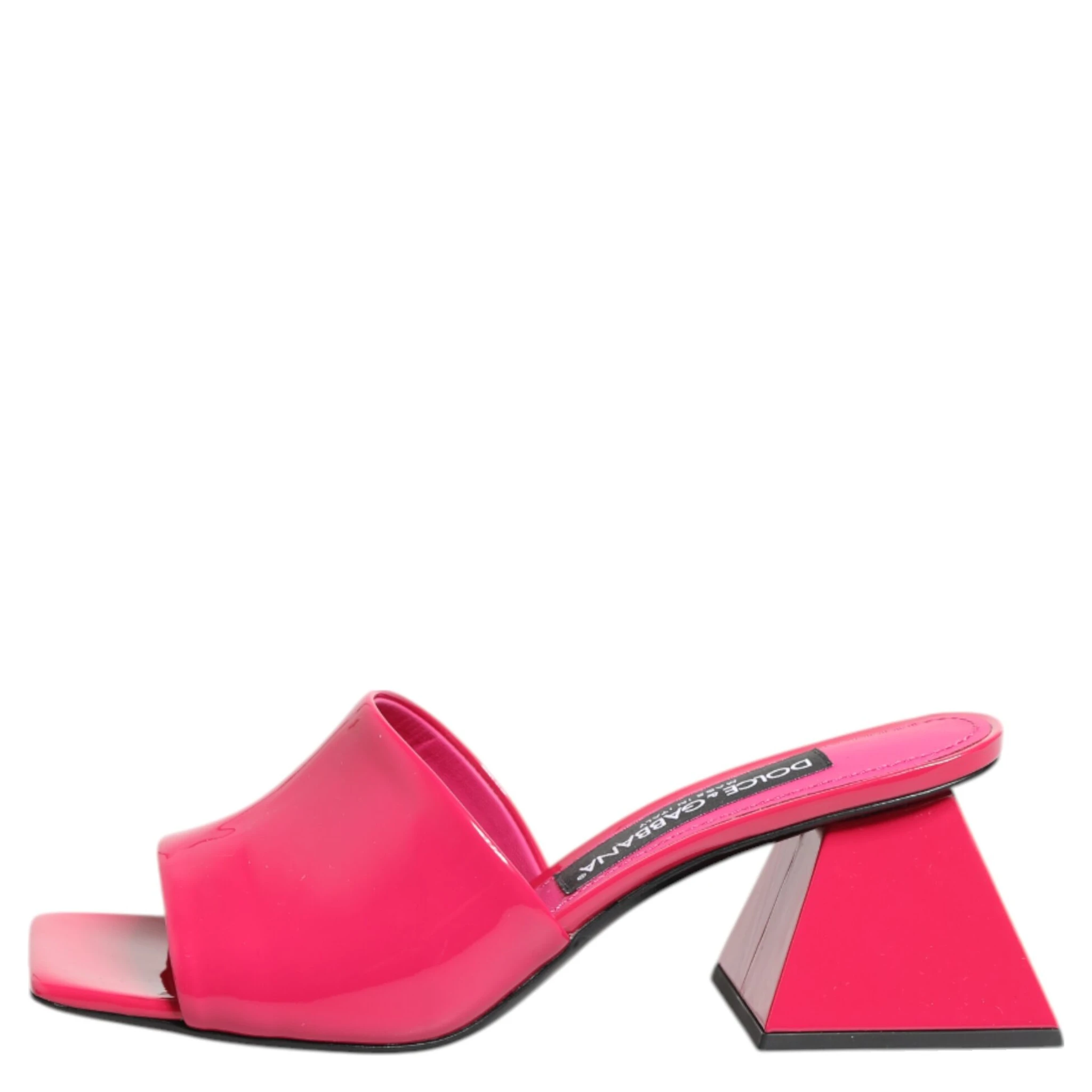 Pink Open Toe Block Heel Mules Sandals Shoes