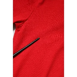 Red Plain Short Sleeves Crew Neck Top T-shirt