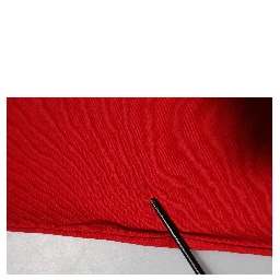Red Cotton Short Sleeves Crew Neck Top T-shirt