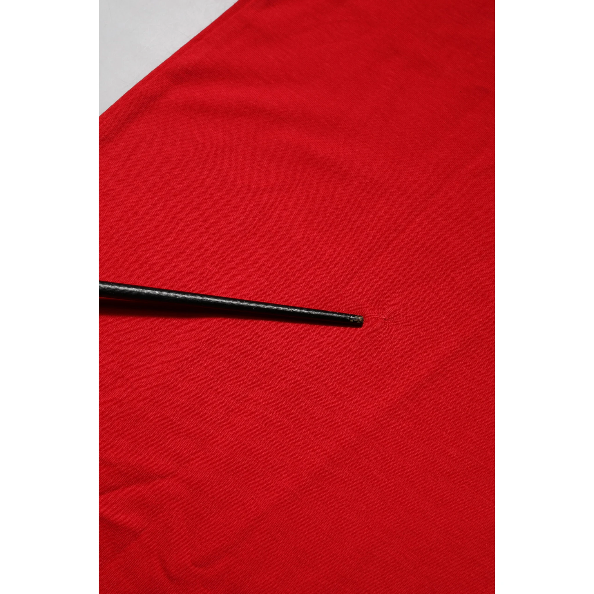 Red Cotton Crew Neck Short Sleeves T-shirt