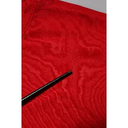 Red Cotton Crew Neck Short Sleeves T-shirt