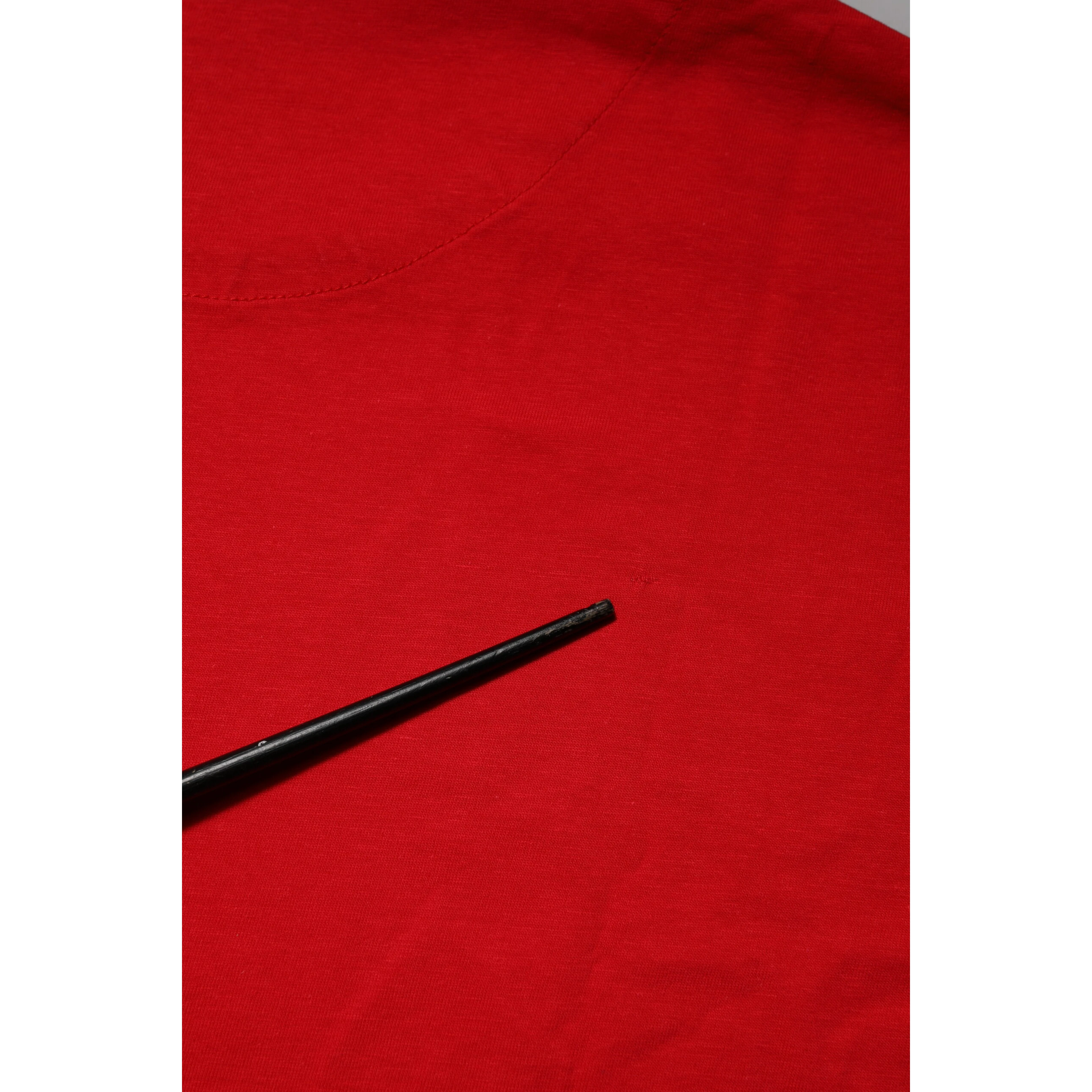 Red Crew Neck Short Sleeves Tee T-shirt