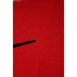 Red Crew Neck Short Sleeves Top T-shirt