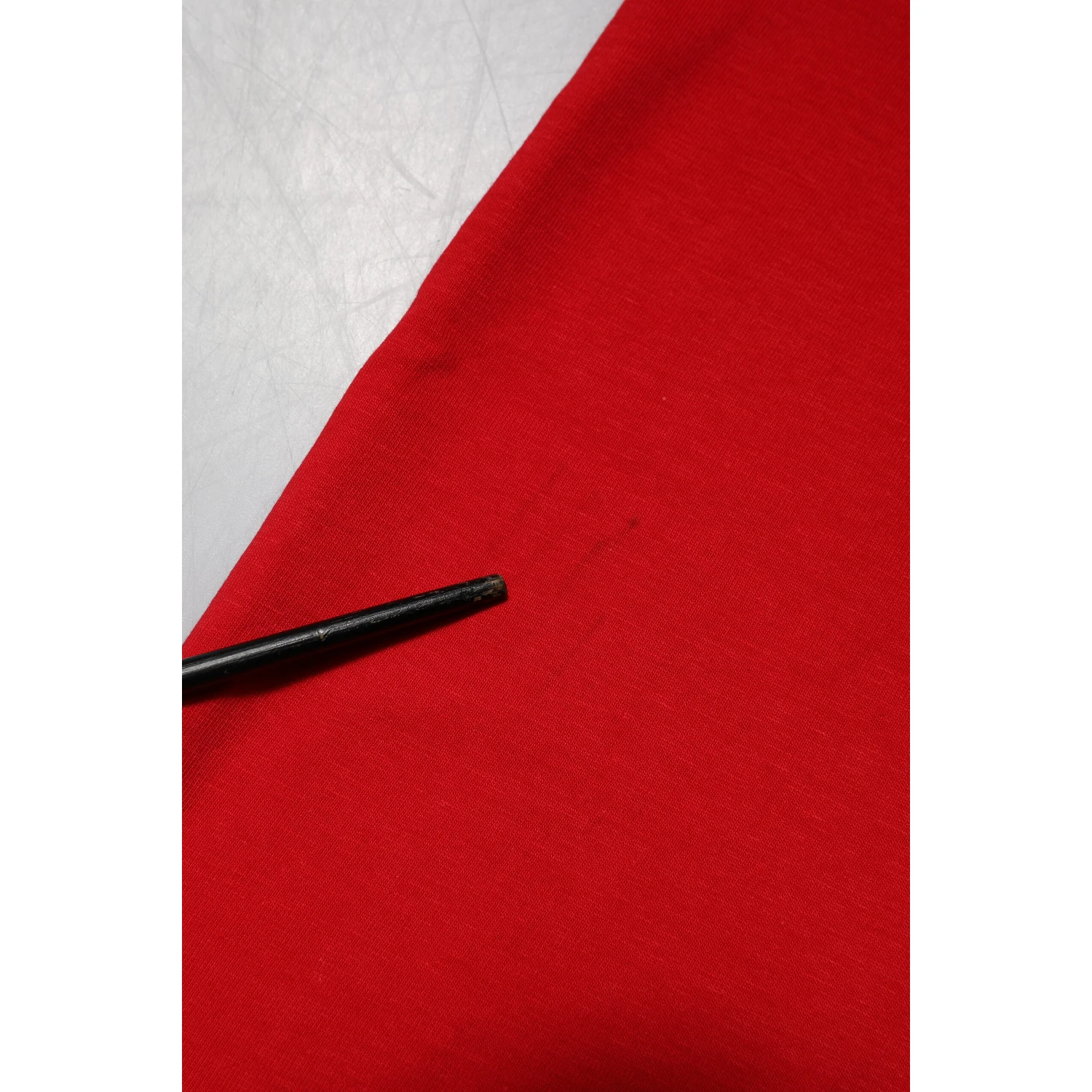 Red Plain Crew Neck Short Sleeves T-shirt