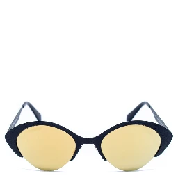 نظارات شمسية معدنية سوداء