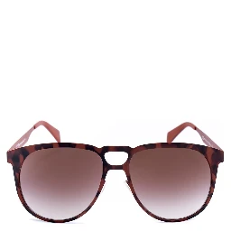 Brown Metal Sunglasses