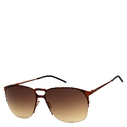 Brown Metal Sunglasses